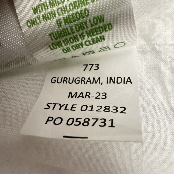 Lilly Pulitzer Charlet Short Puff Sleeve 100% Linen Dress Size 2 White Tiered - Picture 11 of 15